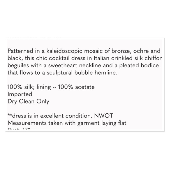 Peruvian Connection San Marco Silk Dress. P/A1075/ - Picture 8 of 12